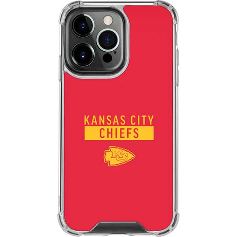 NFL Kansas City Chiefs Red Performance Series iPhone 16 Pro Clear Case